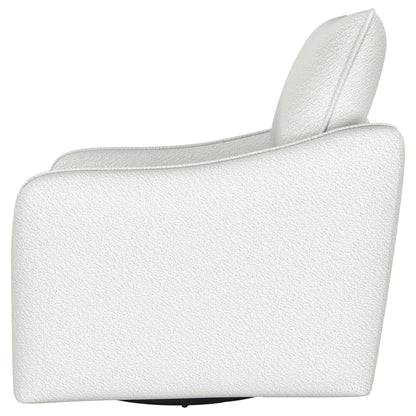 Coaster Furniture Madia 903391 Upholstered Sloped Arm Swivel Glider Chair - Vanilla IMAGE 4