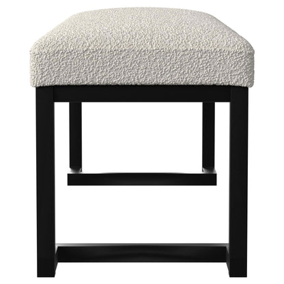 Coaster Furniture Mesa 907514 Boucle Upholstered Tufted Accent Bench - Vanilla IMAGE 4