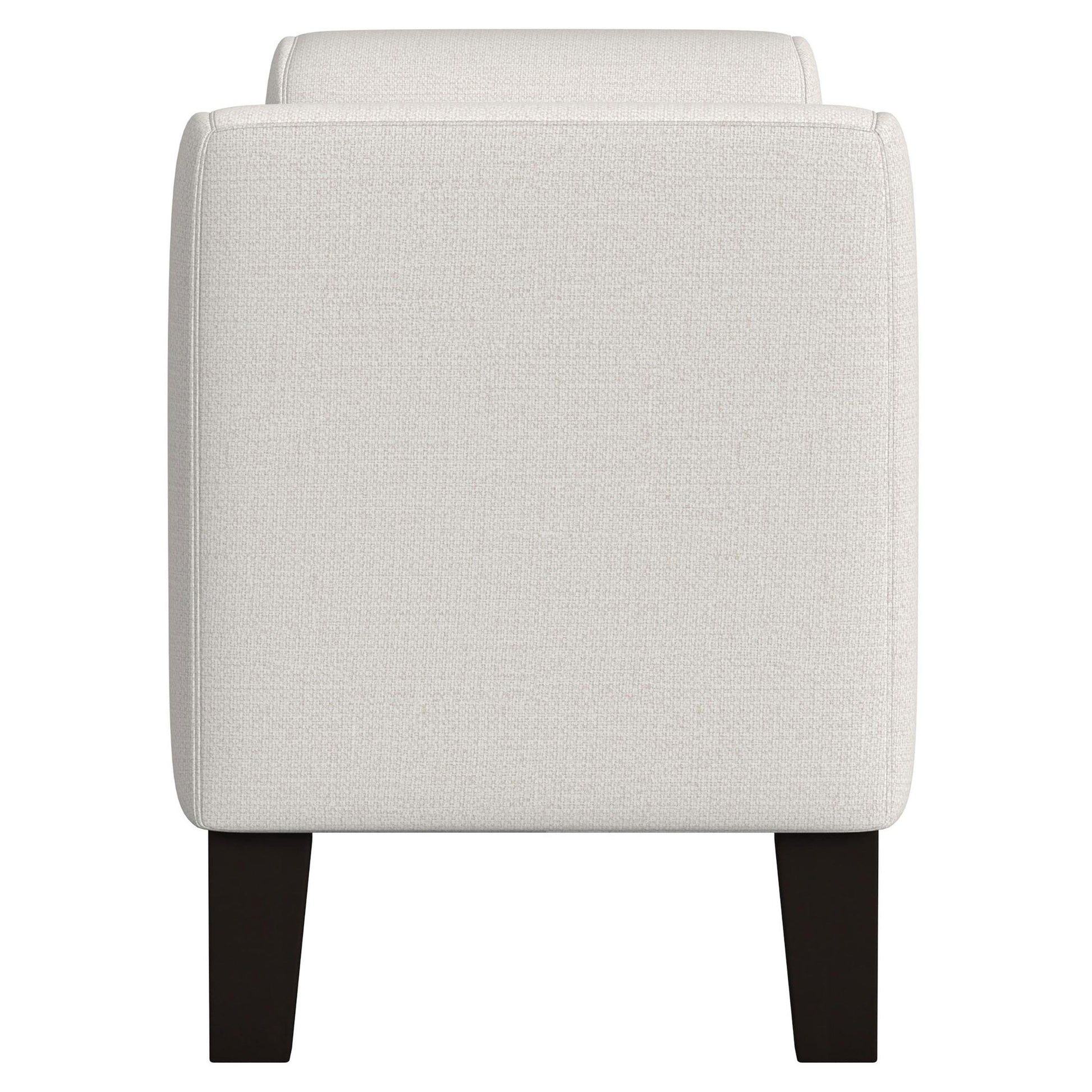  Coaster Furniture Rex 910260 Fabric Upholstered Accent Bench with Armrests - Vanilla IMAGE 4
