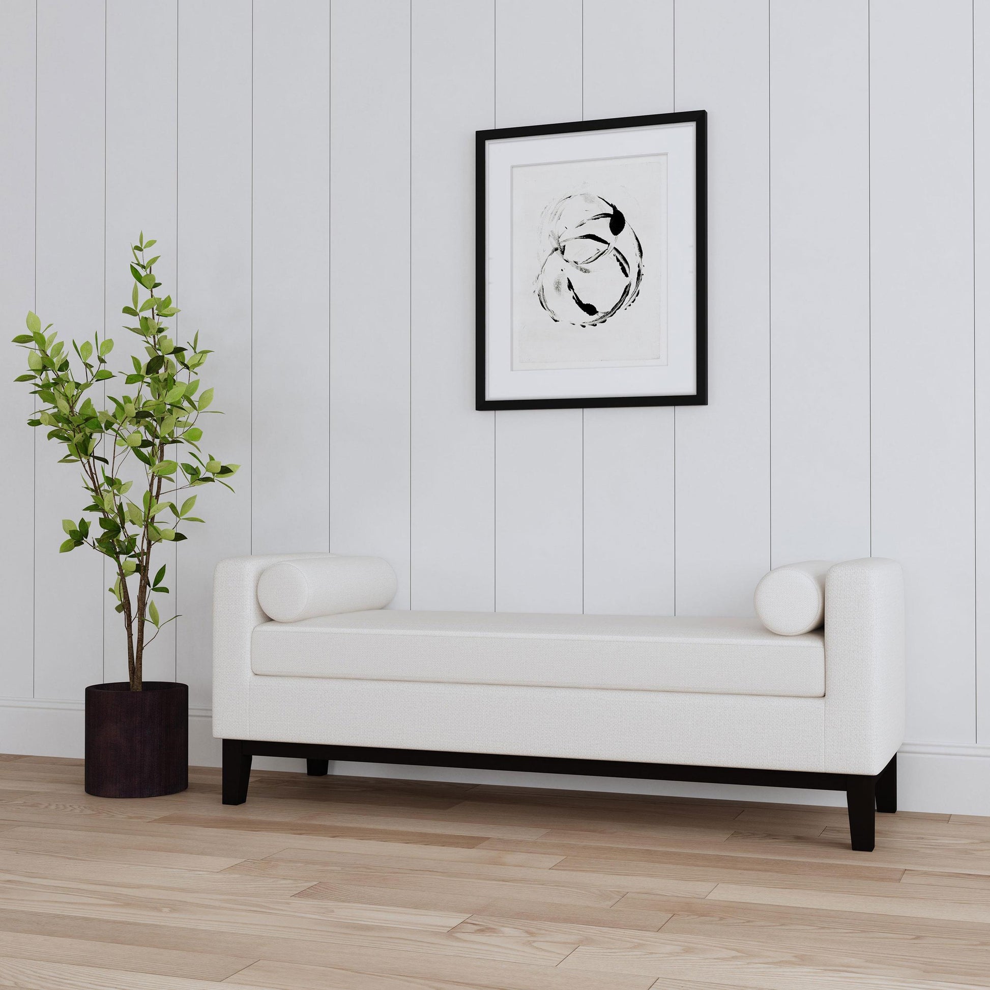 Coaster Furniture Rosie 910270 Upholstered Accent Bench with Armrests - Vanilla IMAGE 5