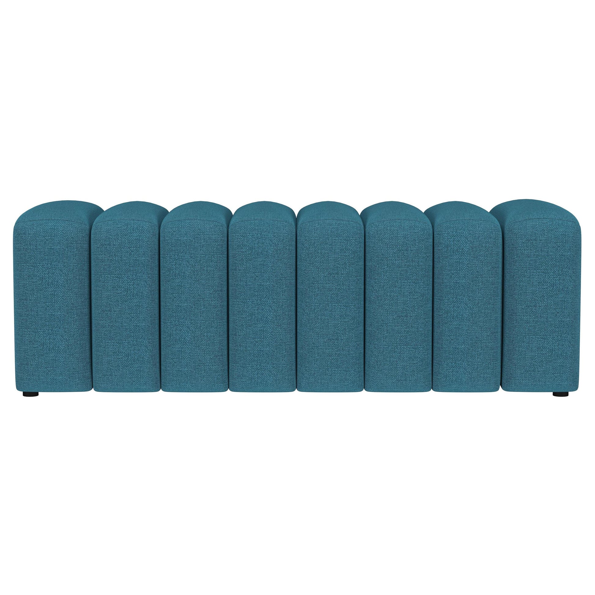 Coaster Furniture Summer 910293 Fabric Upholstered Tufted Accent Bench - Peacock Blue IMAGE 2