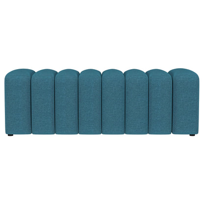 Coaster Furniture Summer 910293 Fabric Upholstered Tufted Accent Bench - Peacock Blue IMAGE 2