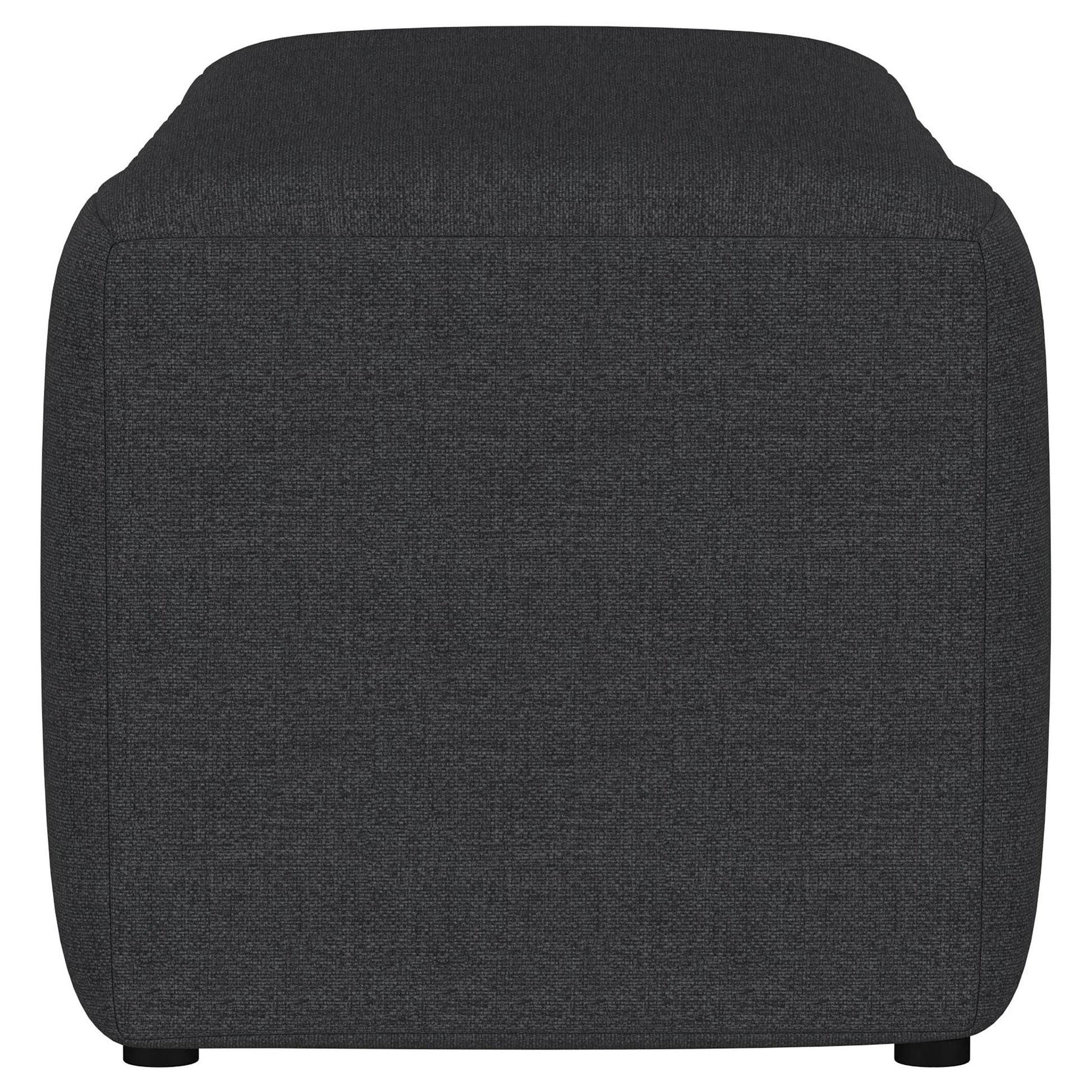  Coaster Furniture Summer 910294 Fabric Upholstered Tufted Accent Bench - Charcoal IMAGE 4