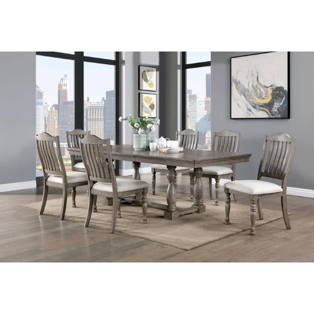  Furniture of America Newcastle CM3254GY-T-TABLE Dining Table IMAGE 2