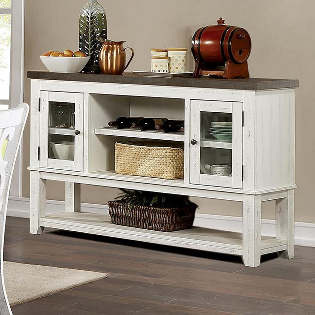 Furniture of America Auletta CM3417GY-SV Server IMAGE 1