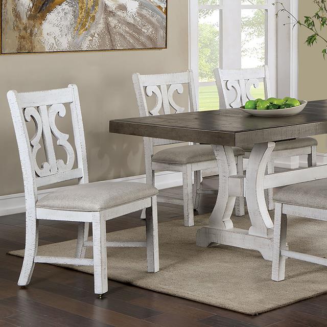 Furniture of America Auletta CM3417GY-T-TABLE Dining Table IMAGE 1