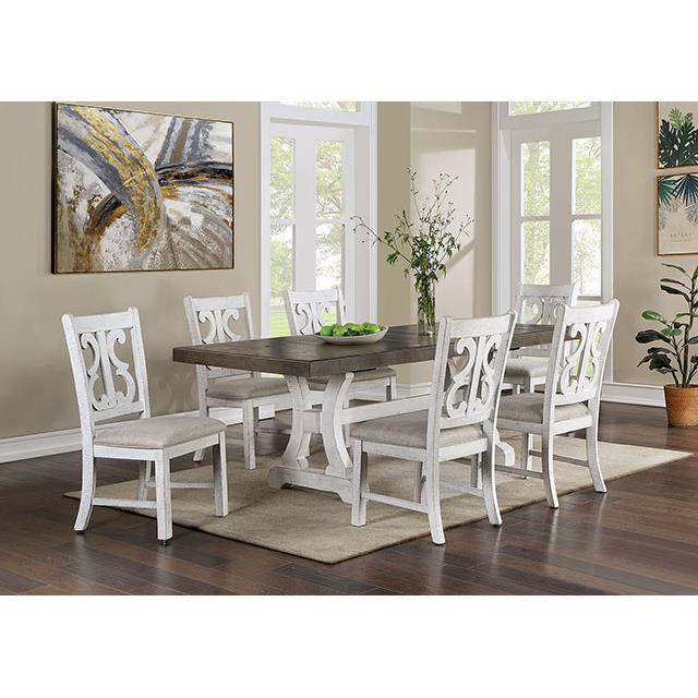 Furniture of America Auletta CM3417GY-T-TABLE Dining Table IMAGE 3