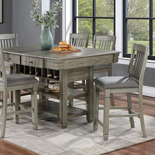 Furniture of America Anaya CM3512GY-PT Counter Height Table IMAGE 1