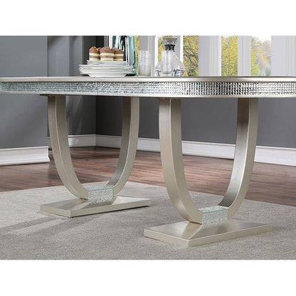 Furniture of America Cathalina CM3541SV-T-TABLE Dining Table IMAGE 3