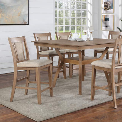 Furniture of America Upminster CM3984NT-PT Counter Height Table IMAGE 1