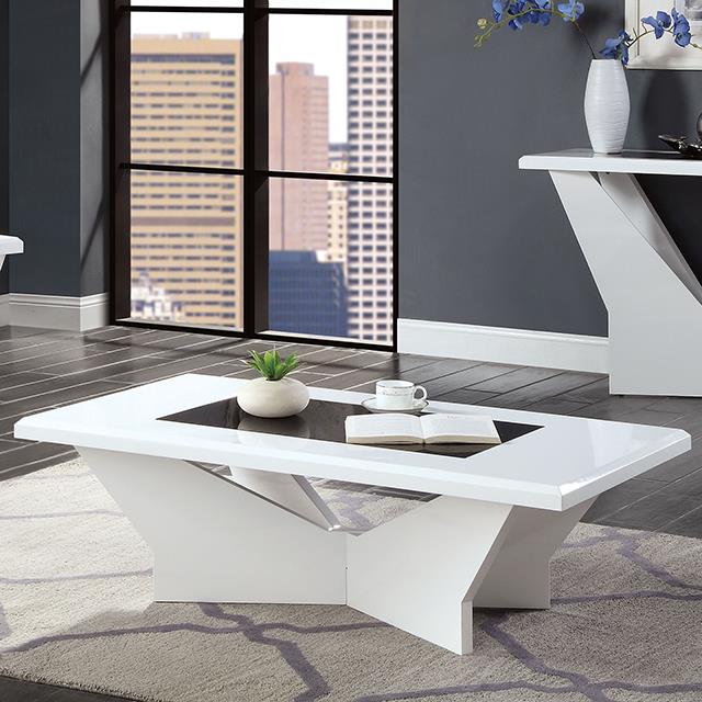  Furniture of America Dubendorf CM4183WH-C Coffee Table IMAGE 1
