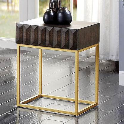Furniture of America Augsburg CM4545WN-ST Side Table IMAGE 1