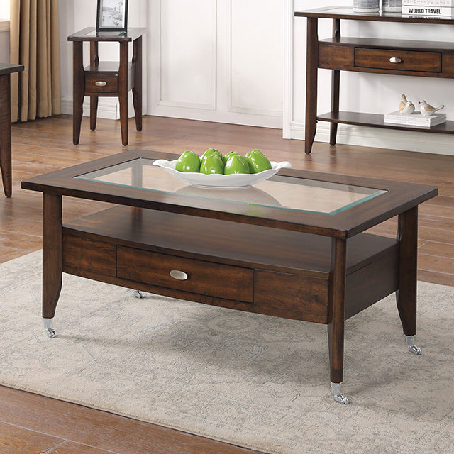  Furniture of America Riverdale CM4905WN-C Coffee Table IMAGE 1