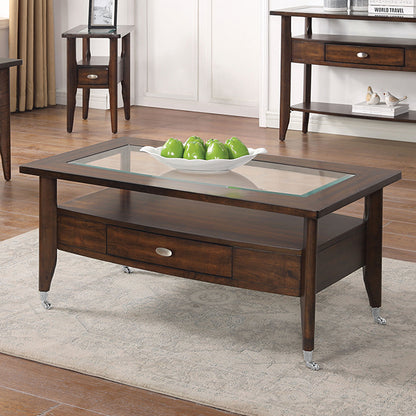  Furniture of America Riverdale CM4905WN-C Coffee Table IMAGE 1