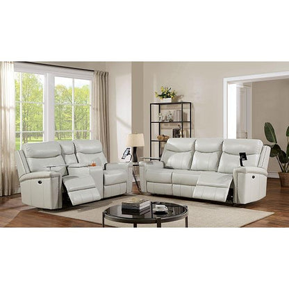  Furniture of America Florine Power Leather Recliner CM6252LG-CH-PM IMAGE 2