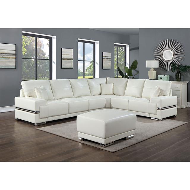  Furniture of America Althea CM6410WH-OT Ottoman IMAGE 2