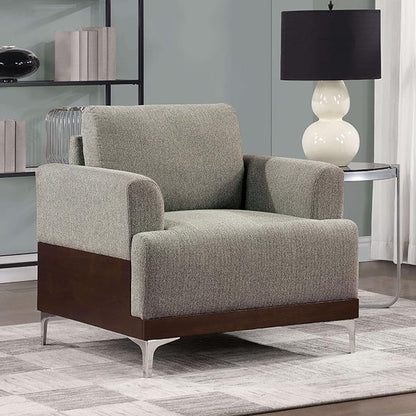  Furniture of America Vallarta Stationary Fabric Chair CM6458GY-CH IMAGE 1