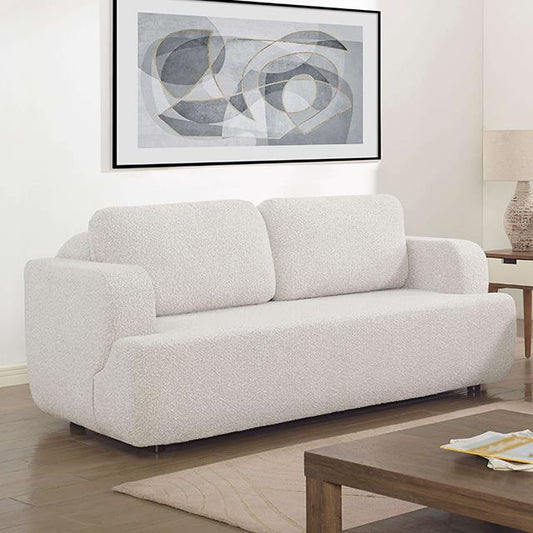  Furniture of America Jorpeland Stationary Fabric Loveseat CM6459BG-LV IMAGE 1