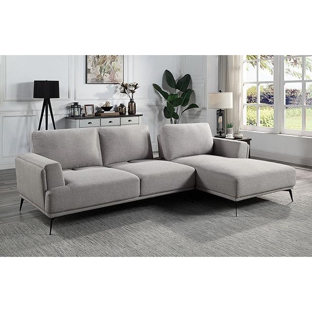  Furniture of America Laufen Fabric Sectional CM6745GY-SECT-L IMAGE 3