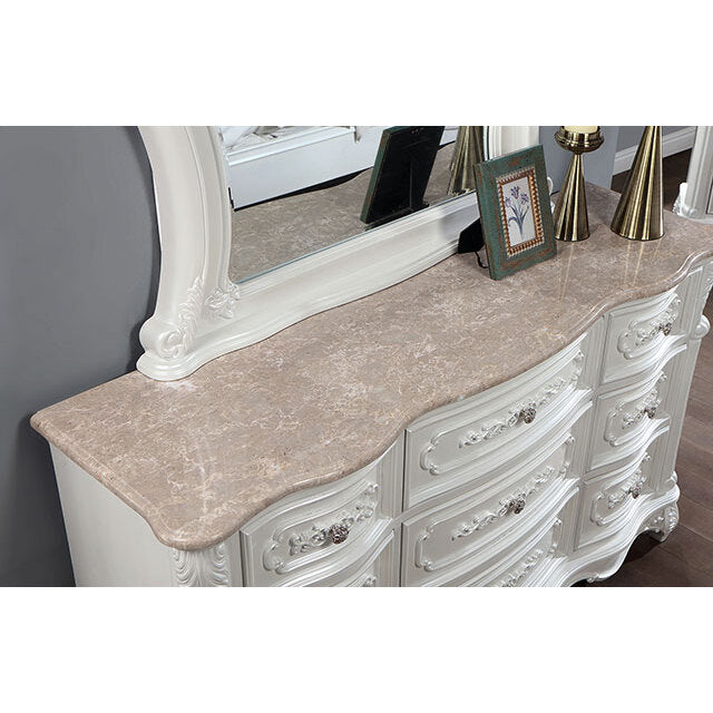  Furniture of America Rosalind 9-Drawer Dresser CM7243WH-D IMAGE 5