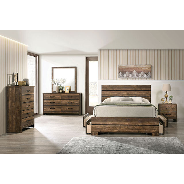  Furniture of America Duckworth 5-Drawer Chest CM7319WN-C IMAGE 2