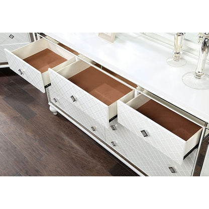  Furniture of America Calandria Dresser CM7320WH-D IMAGE 4