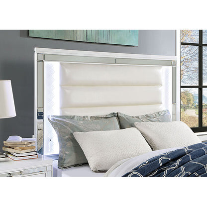  Furniture of America Calandria King Bed CM7320WH-EK-BED IMAGE 3