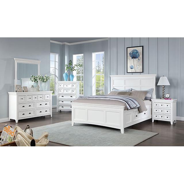 Furniture of America Castile CM7413WH-N Night Stand IMAGE 2
