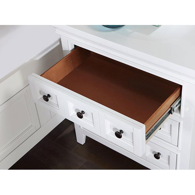 Furniture of America Castile CM7413WH-N Night Stand IMAGE 3