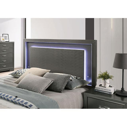 Furniture of America Alison CM7416GY-CK California King Bed IMAGE 3