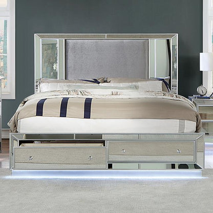  Furniture of America Belladonna CM7417SV-CK California King Bed IMAGE 1