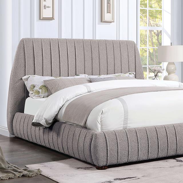 Furniture of America Sherise CM7476GY-CK California King Bed IMAGE 1