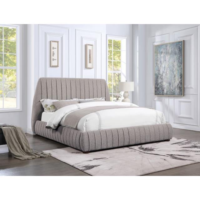  Furniture of America Sherise Queen Upholstered Platform Bed CM7476GY-Q-BED IMAGE 2