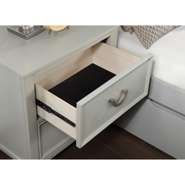Furniture of America Lycorida CM7477GY-N Night Stand IMAGE 3