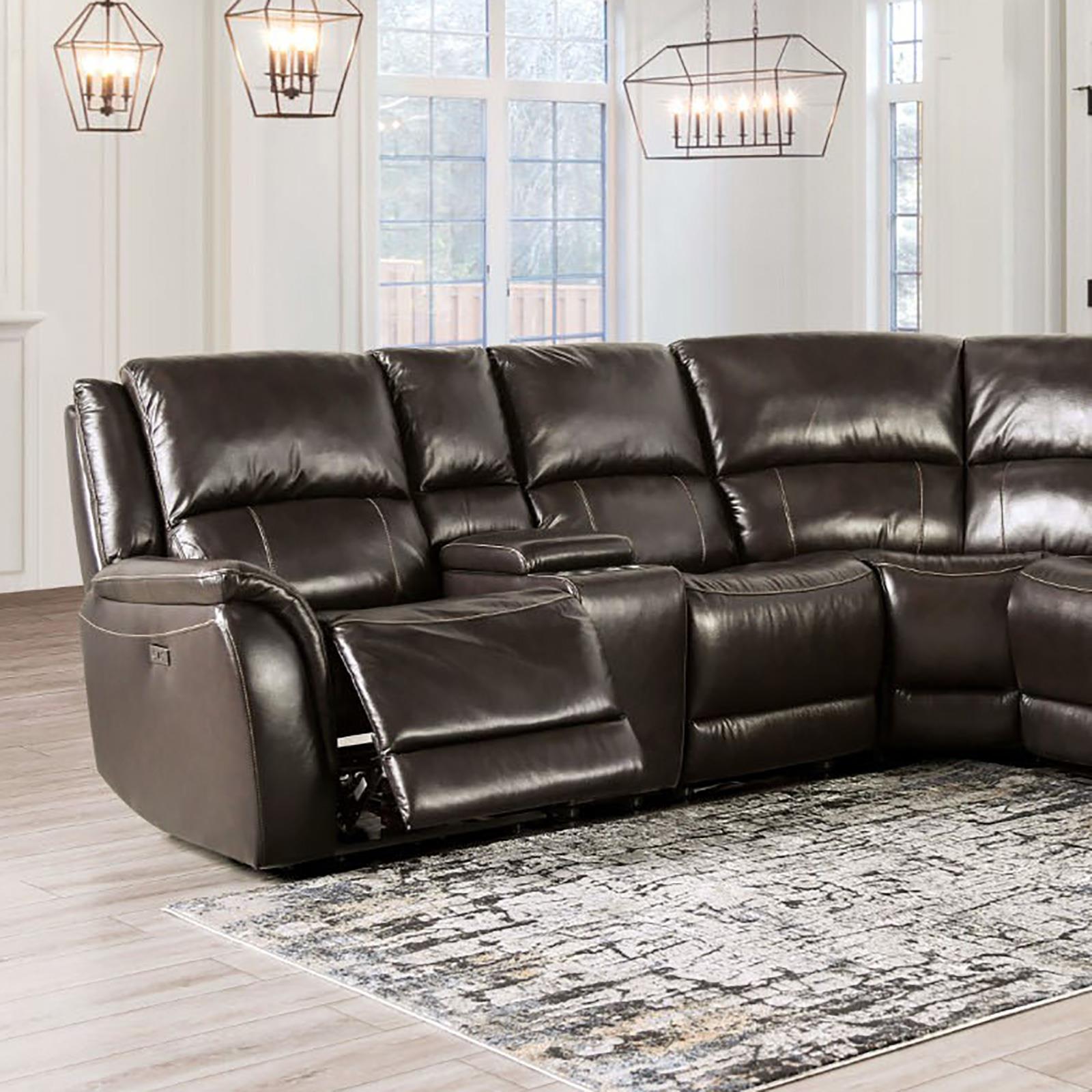 Furniture of America Gorgius CM9910ES-SECT-PM Power Sectional IMAGE 1