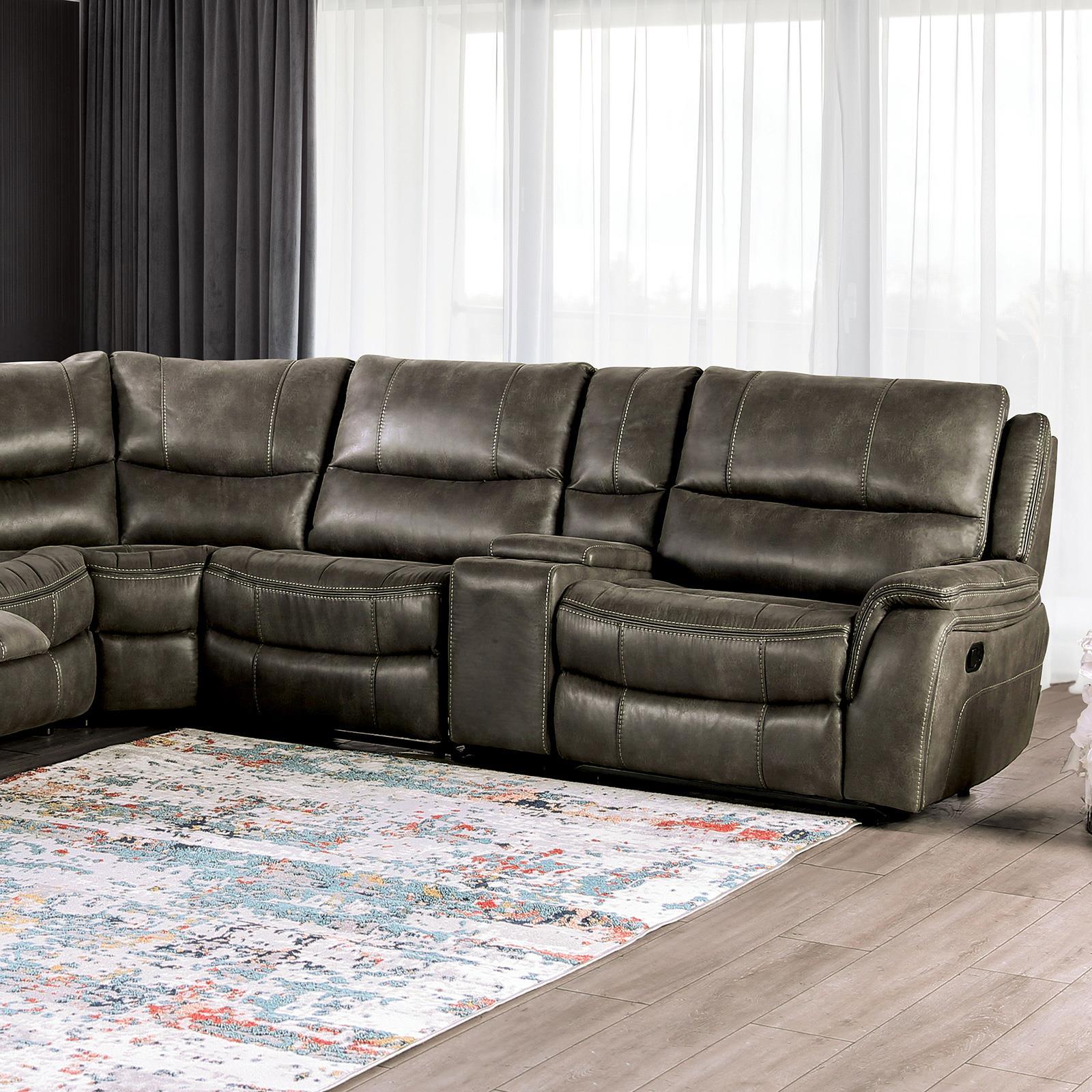 Furniture of America Jerominus CM9912DG-SECT Sectional IMAGE 1