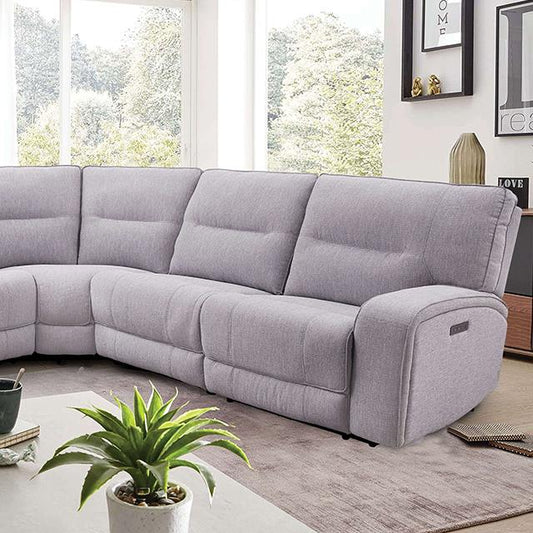 Furniture of America Tyrone CM9913GY-SECT-PM Power Sectional IMAGE 1