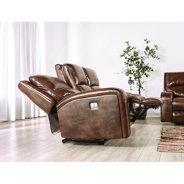  Furniture of America Soterios CM9924MB-LV-PM Power Loveseat IMAGE 4