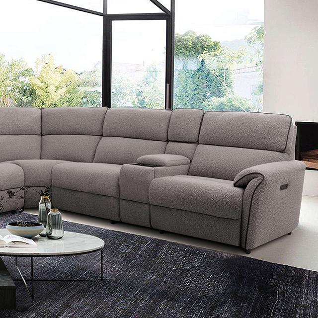 Furniture of America Osanna CM9928SM-SECT-PM Power Sectional IMAGE 1