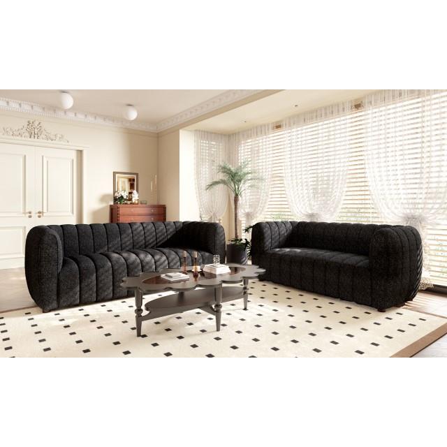 Furniture of America Aversa FM61002BK-LV Loveseat IMAGE 2