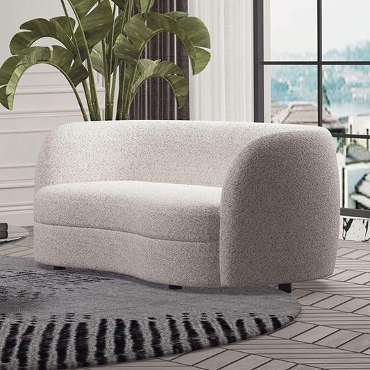 Furniture of America Versoix FM61003WH-LV Loveseat IMAGE 1