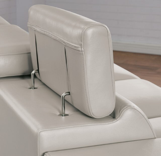  Furniture of America Brekstad Stationary Leatherette Loveseat FOA6476LG-LV-PK IMAGE 4