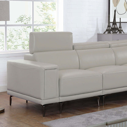  Furniture of America Brekstad Stationary Leatherette Sofa FOA6476LG-SF-PK IMAGE 1