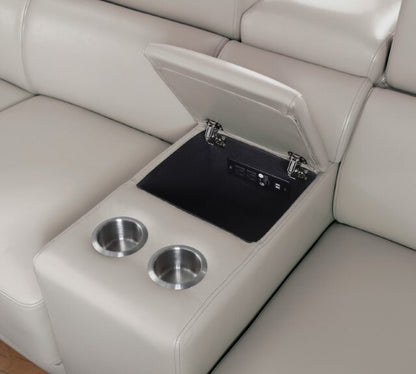  Furniture of America Brekstad Stationary Leatherette Sofa FOA6476LG-SF-PK IMAGE 3