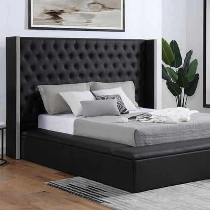  Furniture of America Eudora Queen Platform Bed FOA7223BK-Q-BED IMAGE 1