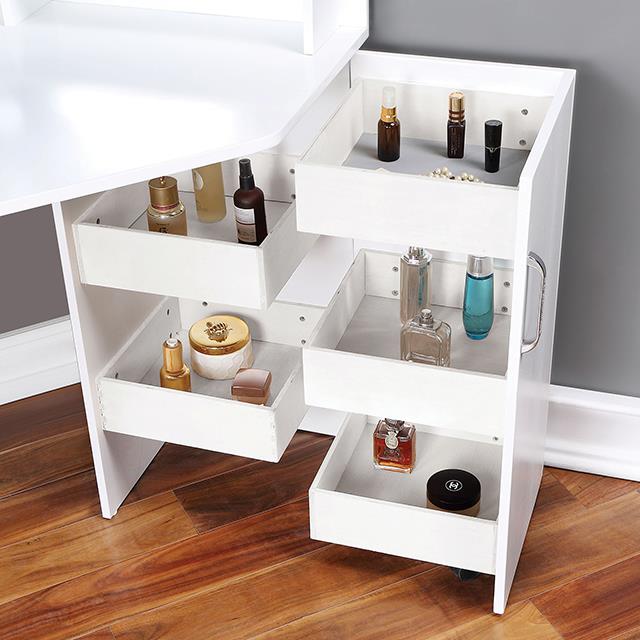 Furniture of America Lorybelle FOA-DK5134WH-PK Vanity IMAGE 5