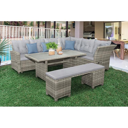 Furniture of America Malia GM-1001 Patio Dining Table IMAGE 2