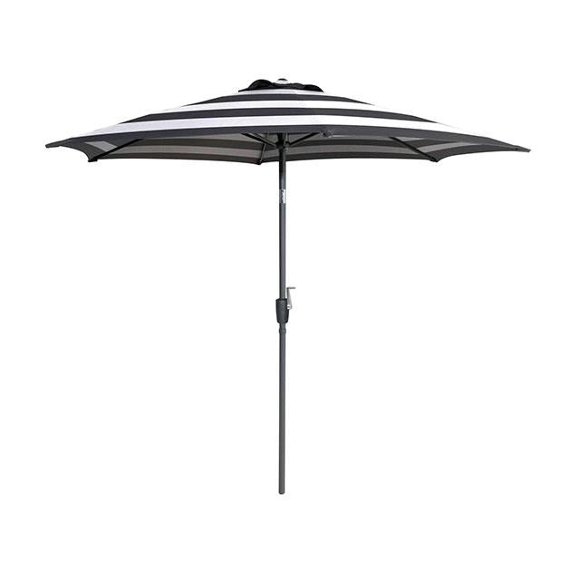  Furniture of America Halo GM-3002BW Round Tilting Umbrella IMAGE 1