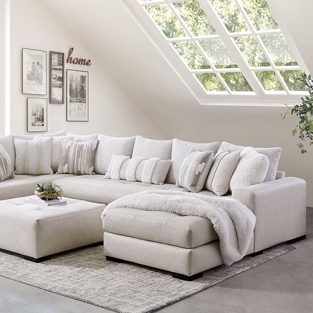  Furniture of America Warrenton Leatherette Sectional SM5170-SECT IMAGE 1