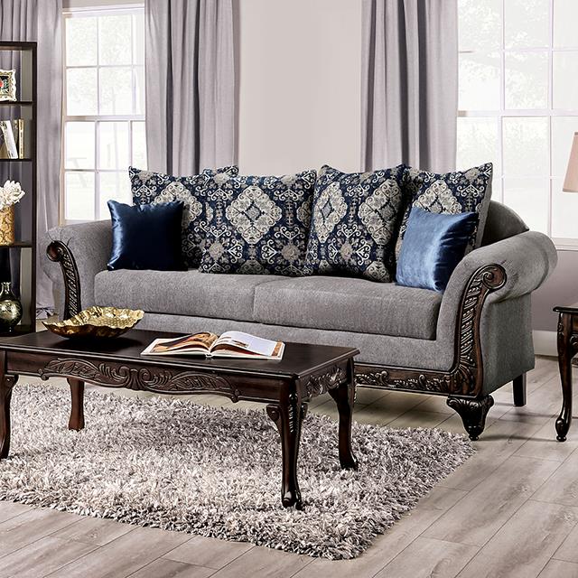  Furniture of America Gustavo SM7306-SF Sofa IMAGE 1